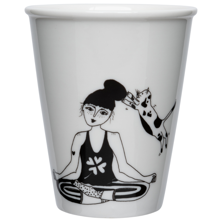 Mug Zen with Cat Helen b - Maison James Close à Antibes